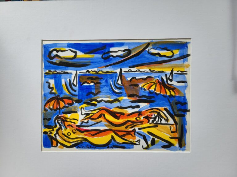 2025 juli 40x 50 gouache Veiling