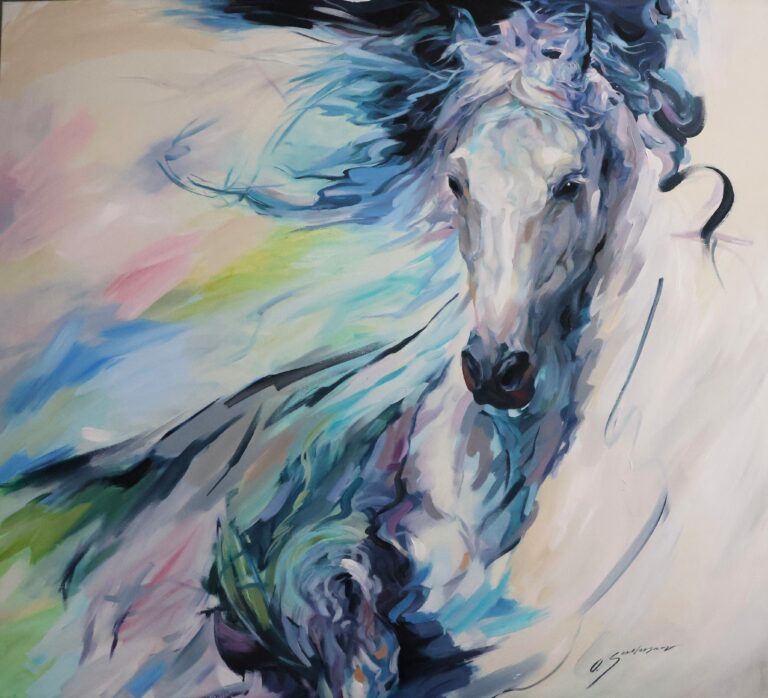 FREE FLIGHT. 100x110cm.